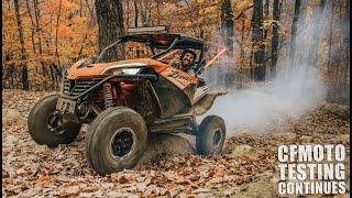 I took the CFMOTO to Windrock in TN! Z-Force 950 & Segway Villain 1000 - Side by Sides Trail Riding