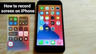 how to record screen on iphone