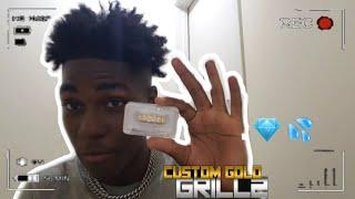 CUSTOM GOLD GRILLZ REVIEW  (PREMADE)