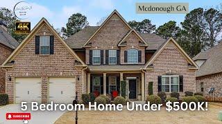 MUST SEE! 5 Bedroom Home Under $500K In Mcdonough GA!  PRICE REDUCED