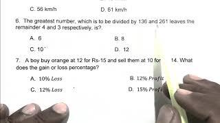 Navodaya Vidyalaya Class 6th model paper  2023 Math Part 123  navodaya Vidyalaya entrance Exam 2023