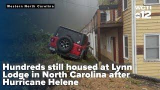 Hundreds still housed at Lynn Lodge in North Carolina after Hurricane Helene