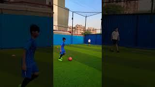 Zig-Zag & Shoot at Football Academy  #football #academy #sports #turf #play #fun #game #shorts