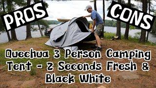 [4K] Quecha 2 Seconds Pop Up 3 Person Tent (REVIEW) PROS and CONS Not Sponsored Decathlon