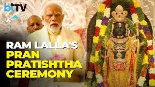 The full 84-second Pran Pratishtha Ceremony Of Ram Lalla Done By PM Narendra Modi In Ayodhya