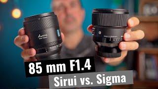 Sirui 85mm F1.4 vs. Sigma 85mm F1.4 | TEST  
