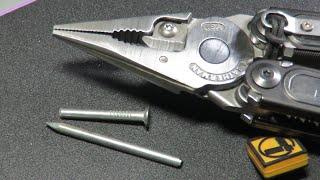 TEST of VG10 damascus inserts with Leatherman ARC: Ø 3 mm nail [MT VOD]