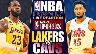 LAKERS vs CLEVELAND CAVALIERS │ LIVE NBA Basketball Game Play-By-Play Reaction & Scoreboard