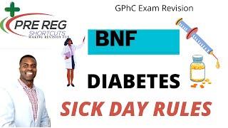 SICK DAY RULES [GPHC EXAM REVISION]