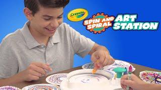 NEW Crayola Spin and Spiral Art Station || Crayola Product Demo