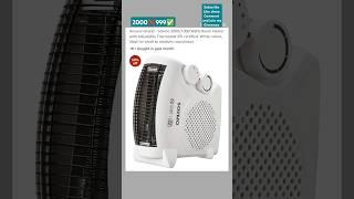 2000999Amazon Brand - Solimo 2000/1000 Watts Room Heater with Adjustable Thermostat #winterneeds
