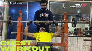 |chest workout at the gym| top 6 exercise for chest |by ch hamza mehar part"3