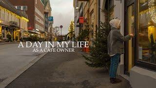 A day in my life as a Cafe Owner | Cafe, Cleaning, Packing, Cozy Evening