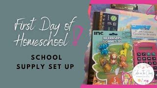 BACK TO HOMESCHOOL SUPPLY SET UP | What School Supplies Did I Get for My Middle and High Schoolers?