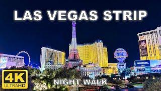 [4K] Las Vegas Strip Night Walking Tour | December 2024 | Las Vegas, Nevada