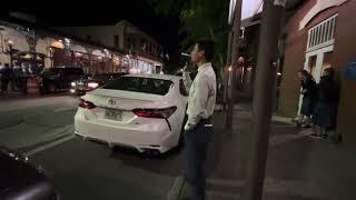 Rosie O’Grady street preaching at night in Pensacola, Florida… ￼
