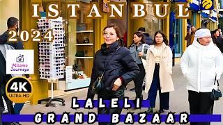 Istanbul City Walking Tour | Laleli to Grand Bazaar | Most Famous Markets & Shopping Trip | Nov 2024