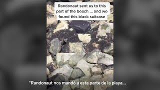 Unos ‘tiktokers’ encuentran una maleta con restos humanos en una playa