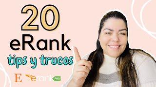 20 eRank Tips Y Trucos | Vender En Etsy | Etsy Español | Nancy Badillo