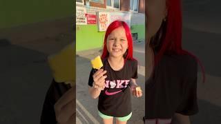 ️разоблачение мороженого с шариками️смотри новый клип⬆️ он вышел! #shorts #юмор #ladymilana #лето