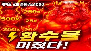 [슬롯][슬롯추천] ‍ 프라그마틱 슬롯 게이츠 오브 올림푸스1000 - 환수율 좋은 추천 슬롯 !‍[프라그마틱]