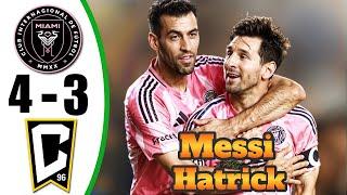 Messi Back Crazy Hat-Trick  Inter Miami vs Columbus Crew 4-3- All Goals & Highlights - 2025