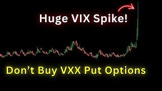 VXX | UVXY Put Options DON'T work after a Market Crash