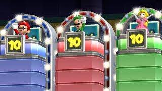 Mario Party 9 Step It Up - Mario vs Luigi vs Peach vs Daisy Master Difficulty Gameplay | GreenSpot