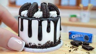 Satisfying Miniature Delicious Oreo Cream Cake Very Easy To Make  Mini Yummy Design for Cake Lover