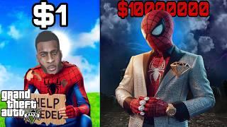 Franklin Upgrading $1 Spiderman to $1,000,000,000 Diamond Spiderman in GTA 5