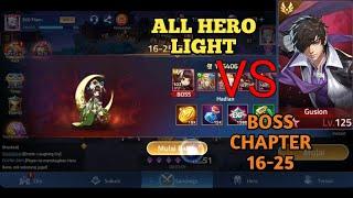 BOSS CHAPTER 16-25 FIGHT VS ALL HERO LIGHT | MLA INDONESIA