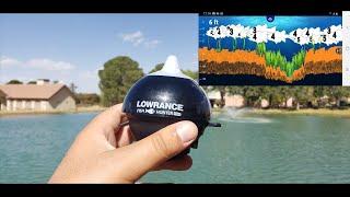 Using my Fish Finder at the NMSU Pond in Las Cruces, New Mexico