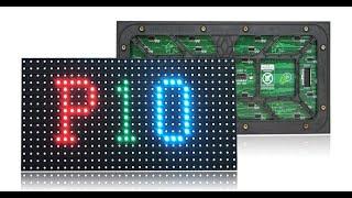 Waterproof 32x16 Pixels P10 Outdoor LED Display Module LED Media Screen