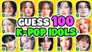 GUESS 100 KPOP IDOLS ️‍ Most Popular Idols | Kpop Quiz 2024