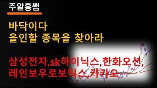 바닥이다.올인할 종목을 찾아라 #주식투자 #AI  #인공지능 #레인보우로보틱스 #삼성바이오로직스주가#한화오션#삼성전저 #sk하이닉스