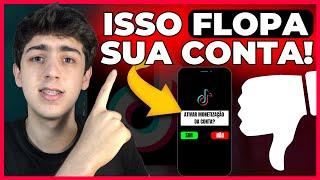 9 ERROS QUE FLOPAM SUA CONTA DO TIKTOK (Como Sair do Flopado)