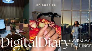 #digitaldiary : episode 20 | doing my favourite things: new hair & nails, flowers, content  etc