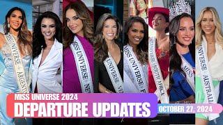 MISS UNIVERSE 2024 CANDIDATES DEPARTURE UPDATES