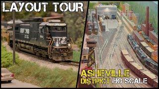 Layout Tour - Modern NS Asheville District in HO Scale 2025