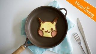 【創意料理】在家抓寶可夢Pokémon！教你做【皮卡丘鬆餅】Pancake Art Pokemon Picachu│HowLiving美味生活