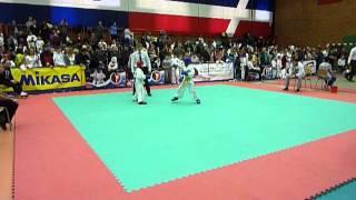 Taekwondo ITF Нуруллин Тимур (МШТ) - Коровин Максим (Торнадо) 1/2