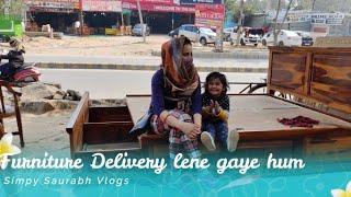 मेहंदी laga ke चले Furniture Lene || removed Old Furniture|| Simpy Saurabh Vlogs