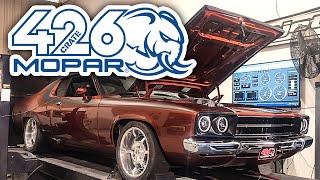 70's Roadrunner With HELLEPHANT 426 HEMI On The Dyno