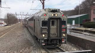 NJ Transit HD 60fps: Morristown Line Train 6654 Pulls Into Dover From Yard (3/15/19)