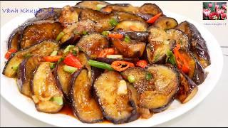 Cách Chiên Cà Tím không bị Hút Dầu, Cà Tím Kho Tiêu ngon hơn Thịt Cá Kho Eggplant Recipe Vanh Khuyen