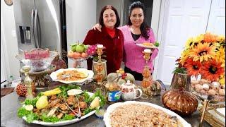 Afghani Style Thanksgiving Dinner - فیل مرغ با برنج برای شکر گذاری