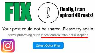 Your post could not be shared Instagram - FIX!
