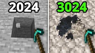 Minecraft in 2024 vs 3024