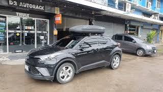 กล่องสัมภาระบนหลังคา KETSU RoofBox M1 ใส่ Toyota CHR ซีเอชอาร์ กล่องใส่ของบนหลังคารถ กล่องหลังคารถ