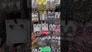 Sarojini Nagar Market Delhi | Earrings Price ₹100 #sarojininagar #earrings #shorts #delhimarket